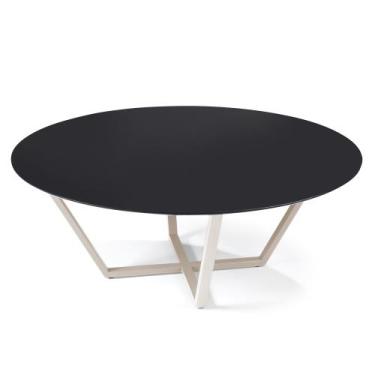 Imagem de Mesa centro Lavanda em Aço Carbono Dourado  - Drop mobiliário
