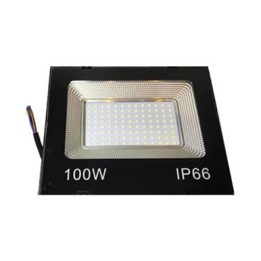 Imagem de Refletor Holofote LED SMD 100W IP66 3000K Branco Quente Bivolt - Delt