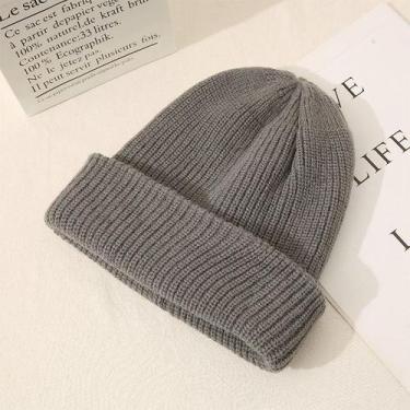 Imagem de  Gorro Casual Feminino Cor De Doces Para O Inverno De Alta Qualidade -