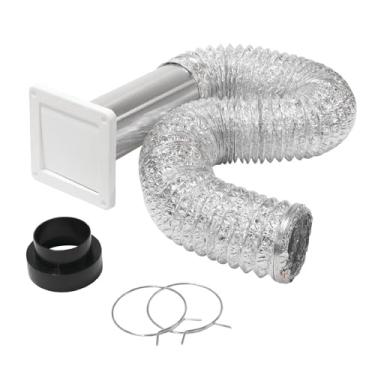 Imagem de Homewerks HW481-UL181 Kit de dutos de ventilação de parede para exaustor, alumínio