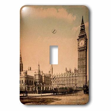 Imagem de 3dRose LSP_240560_1 Lanterna Mágica Deslizante Casas do Parlamento Big Ben London Interruptor de Alternância Simples