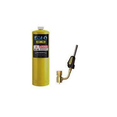 Imagem de Maçarico Profissional T-A com Carga de Gás MAPP - Ideal para Solda e M