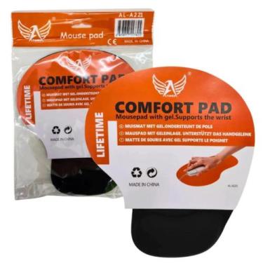 Imagem de Mouse Pad Com Apoio Em Gel Para Pulso Altomex AL-A221 Cor Preta