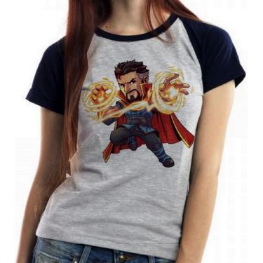 Imagem de Baby look blusa feminina ou Camiseta unissex Dr Estranho  - Empório Du