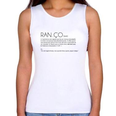 Imagem de Regata Feminina Ranço: Definição - Foca na Moda, Branco, P