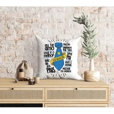 Imagem de Almofada com enchimento Gravata Faixa Feliz Dia dos Pais -20x020cm - C