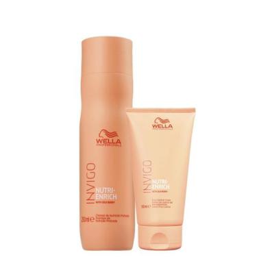 Imagem de Kit Nutri Enrich Shampoo & Leave-in Frizz Control - Wella - Wella Prof