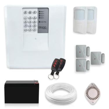 Imagem de Kit Alarme Residencial Bopo 5 Sensores Sem Fio e Discadora - Bopo Elet