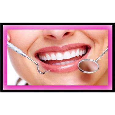 Imagem de Quadro Decorativo Dentista Dentes Sorriso Odontologia Consultórios Sal