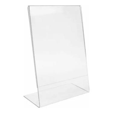 Imagem de Display expositor em acrílico. Porta panfleto A4 30x21 - LL Expositore