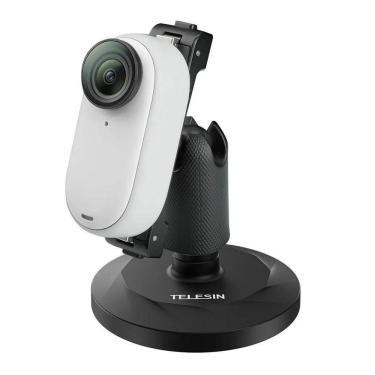 Imagem de Suporte Base Fixação Magnética Pra Câmera Insta360 Go 3 - Telesin