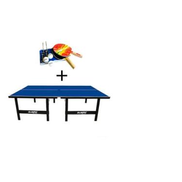 Imagem de MESA DE PING PONG MDP 15mm Olimpic Klopf 1013 Oficial + KIT completo K