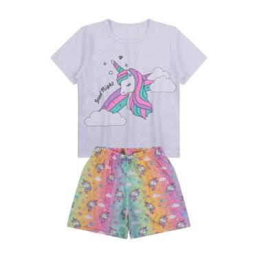Imagem de Pijama Infantil Menina Branco -Alemara, 3