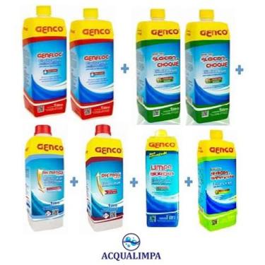Imagem de Kit limpeza manutenção piscina acqualimpa 1 - genco