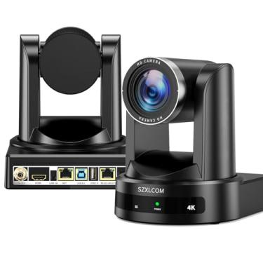 Imagem de SZXLCOM Câmera PTZ 4K 20X Zoom Óptico AI Auto Tracking com HDMI SDI USB3.0 RJ45 LAN Live Streaming Webcam, Câmera PTZ para Sala de Conferências para Serviços da Igreja, Eventos de Adoração, vMix, OBS