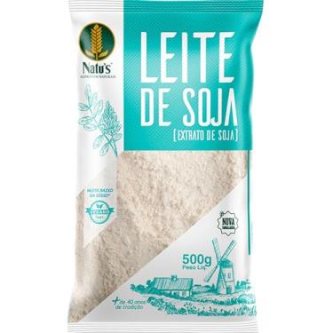 Imagem de Natu's, Leite de Soja (Extrato de Soja), Vegano, Sabor Original, 500 Gramas
