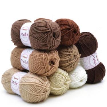 Imagem de Kit Lã Mollet Tons de Pele 100g - 8 Novelos - CÍRCULO