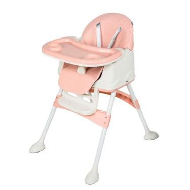 Imagem de Cadeira de Alimentação Portátil Bebê Honey Maxi Baby, Rosa