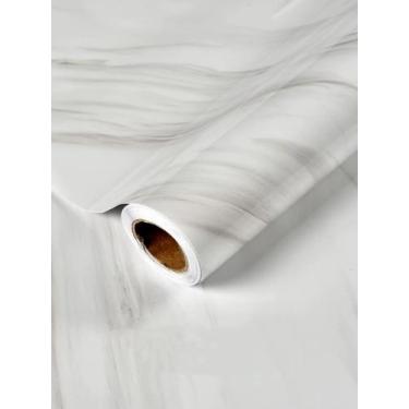 Imagem de 5 Metros Papel de Parede Autoadesivo com Acabamento Perolado e 3D Márm