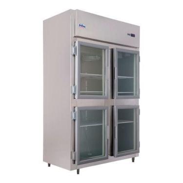 Imagem de Minicâmara Comercial Inox 304 Frilux Rf065 4 Portas Vidro, 220V