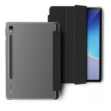 Imagem de Capa Tablet Smart Para Galaxy Tab S9 Plus 12.4 Traseira Transparente -