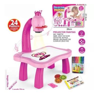 Imagem de Projetor Led Infantil, Mesa De Desenho De Arte, Mesa De Pint - Generic