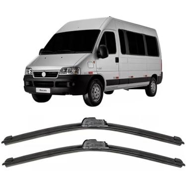 Imagem de Par de palhetas limpador de parabrisa dianteiro para Ducato 1998 a 2019