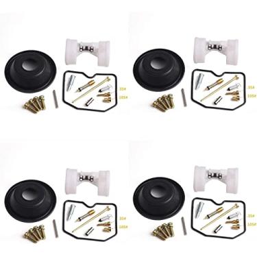 Imagem de 4 conjuntos de kits de reparo de carburador para configuração de 400 diafragmas flutuantes e a vácuo 1989-1996