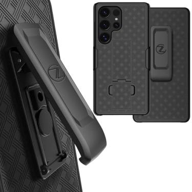 Imagem de Zase Capa para celular com clipe de cinto compatível com Samsung Galaxy S25 ULTRA 5g (17.3 cm) 2025 resistente, super fina, resistente, protetora, rígida, suporte, clipe mais forte (capa combo coldre