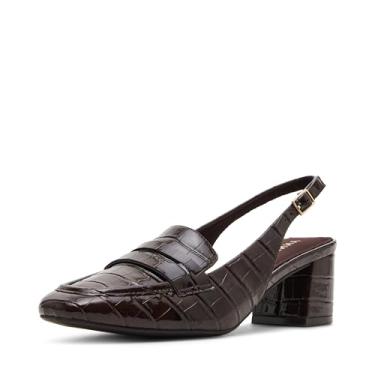 Imagem de Anne Klein Mocassim feminino Mona texturizado, Croc marrom, 36