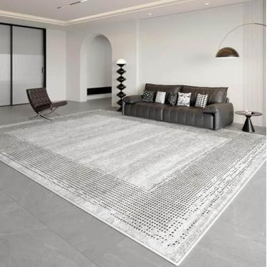 Imagem de Tapete minimalista fácil de limpar, aconchegante, confortável, sala de estar, tapetes grandes, decoração moderna para casa, quarto, tapete de luxo para vestiário, AX070,3,H,200X200CM