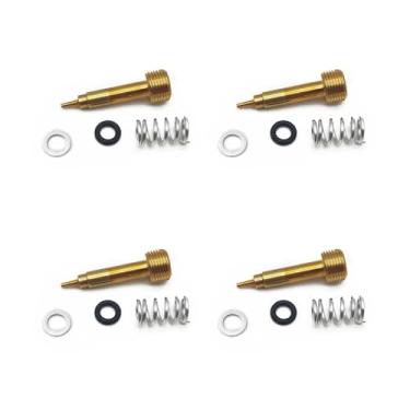 Imagem de Kit de reparo de carburador de motor de motocicleta, junta de válvula de agulha, parafuso de ar compatível com GSX750F Katana 1998-2006 GSX750 GSX 750 F (lavanda)