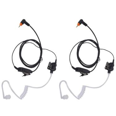 Imagem de Pdflie 2 fones de ouvido de tubo acústico de impacto com microfone PTT para rádio Motorola DLR110 TLK100 TLK110 SL300 SL1600 SL2600 SL3500e SL4000 SL7000e SL7550 SL7550e SL7580 SL7580e SL7580e
