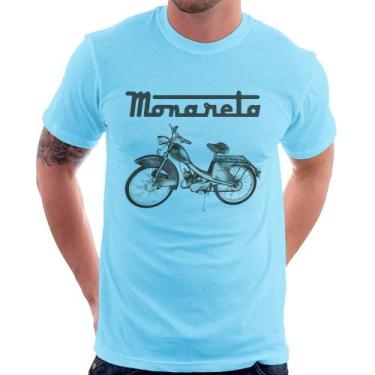 Imagem de Camiseta Ciclomotor Monareta - Foca na Moda, Azul bebê, GG