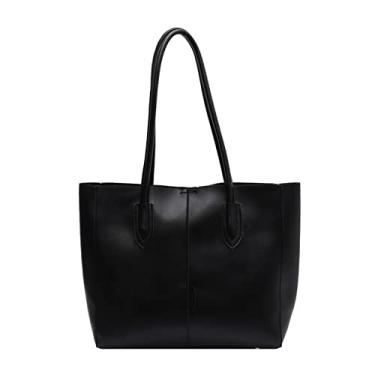 Imagem de Mochila de couro da moda para mulheres Bolsa de ombro sólida simples Bolsas femininas e carteiras