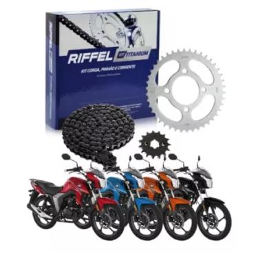 Imagem de Kit Relação Transmissão Tração Dk 150 e Cbs 2017 a 2024 Sem Retentor Riffel