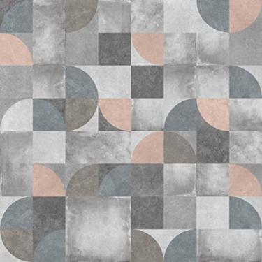 Imagem de Papel De Parede 3m Adesivo Cinza Mosaico Grafite Lavável
