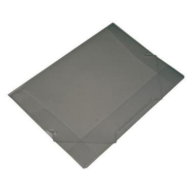 Imagem de Kit Pasta Documentos A4 Oficio Aba Elastico Polibras 10 Und, Fume