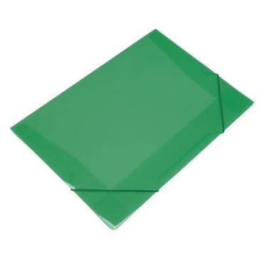 Imagem de Kit Pasta Documentos A4 Oficio Aba Elastico Polibras 10 Und, Verde