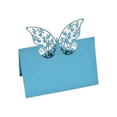 Imagem de 50 cartões de lugar em branco preenchíveis para banquete, cartões de lugares, pequenos cartões de barraca para mesa de acompanhante, cartões de nome, mesa de casamento, jantares, buffet, etiqueta de