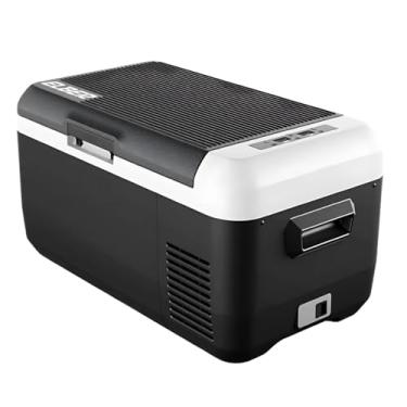Imagem de Geladeira Portátil Black 30L Dual Zone, 12/24V CC, com Aplicativo, Preto e Branco