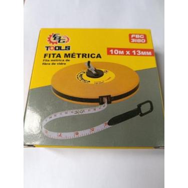 Imagem de Trena 10 Metros Fechada Com Fita Fibra De Vidro E Manivela TOOLS 3180 