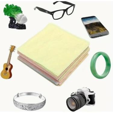 Imagem de Kit 50pcs Panos de Limpeza de Microfibra para Óculos, Lentes de Câmera