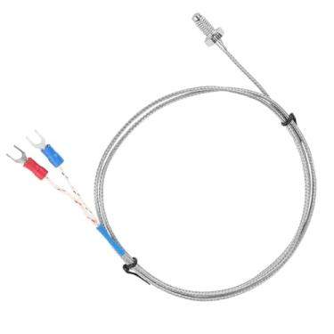 Imagem de Sonda de Termopar, M6 Parafuso Fina Fina Tipo K Fio de Sensor de Temperatura 0-400 ℃, Tamanho Pequeno, Resposta Rápida, Amplamente Utilizado, Conveniente para Usar, para (#3)