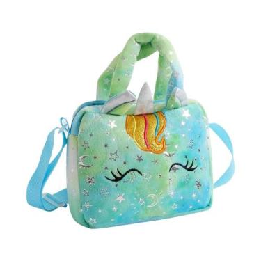 Imagem de Bolsa Infantil Transversal de Unicórnio - Pequena e Adorável, Verde