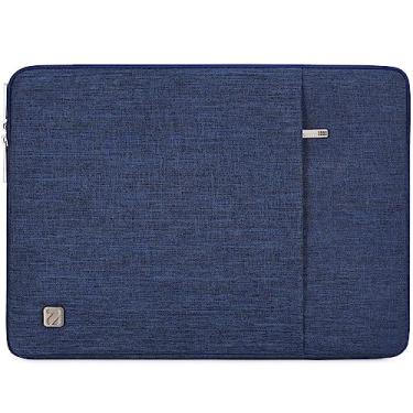 Imagem de NIDOO Capa para laptop de 10 polegadas, capa para tablet e iPad, para iPad Pro M2 M1 de 10,5 polegadas, 9,7 polegadas, iPad Pro M2 M1/11,9 polegadas, iPad 2022/10,5 polegadas, capa protetora portátil para Surface Go / Samsung, azul