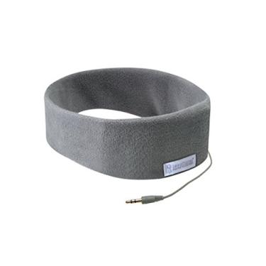 Imagem de Fones de ouvido clássicos SleepPhones | Alto-falantes ultra finos em faixa de cabeça leve e confortável | Cabo trançado de 1,2 m se conecta a dispositivos de áudio | Melhor para insônia, Soft Gray - Fleece Fabric, X-Small (XS)