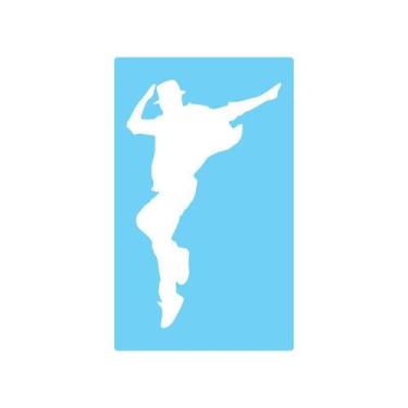 Imagem de Stencil De Parede Tamako Homem Dança - 55 X 90Cm - Ref 527 - Stencil T
