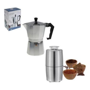 Imagem de Kit Cafeteira Italiana + Moedor De Café Elétrico - Kadê