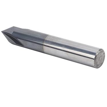 Imagem de Chanfer End Mill 3 Flauta 60 ° Tungstênio Aço CNC Bit do Roteador de Escultura para Alumínio e Moagem de Cobre (D12*60 °*75L)